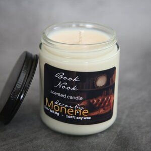 Book Nook Scented 8oz Jar Candle Soy Wax